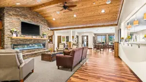 Caregiving in a home-like setting