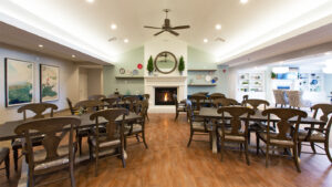 Family dining room for traditional meals and holiday gatherings