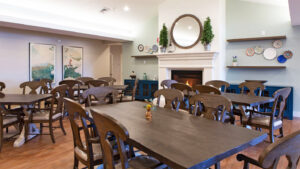 Family style dining room